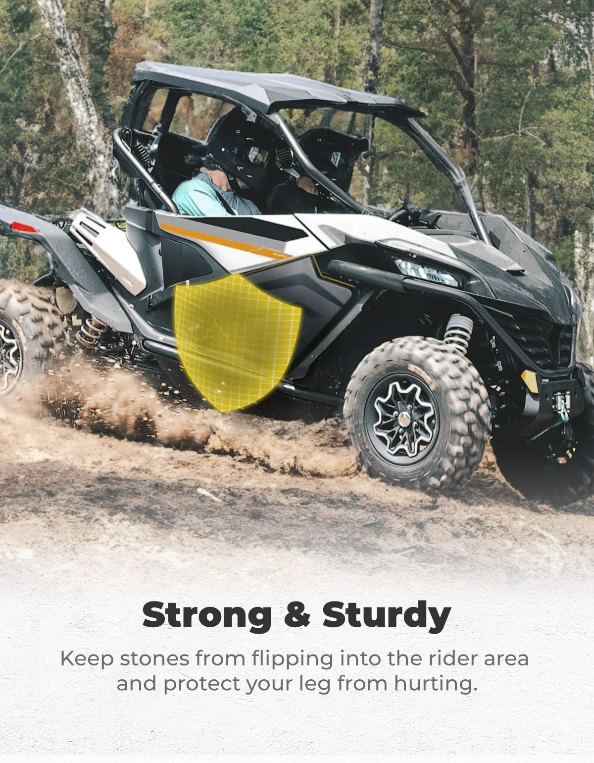 แผงประตูครึ่งล่างโลหะพลาสติกแทรก 5BY # -807000-1000 สําหรับ CF-MOTO ZFORCE 950 SPORT HO SPORT H.O. EX/1000 สปอร์ต 2020-2024