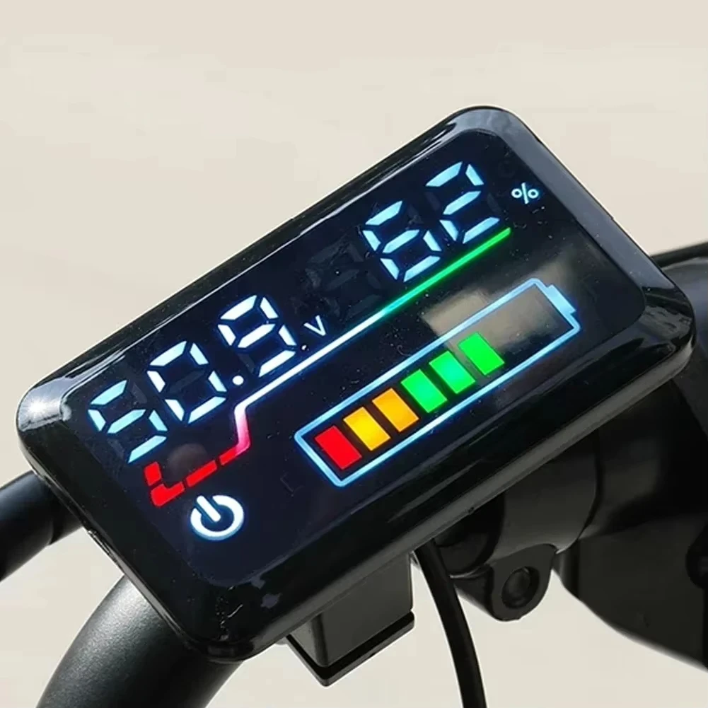 48V-72V Power Display Precision Voltage Meter Digital Battery Level Indicator For Electric Scooter Motorcycle E-Bike Car