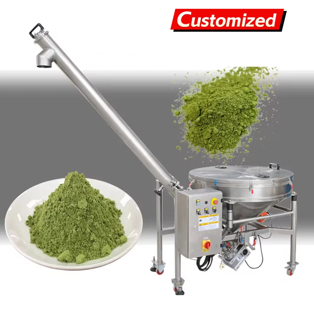 Custom Screw Elevator, Screw Conveyor Stainless Steel Vertical Loading Hopper Screw Conveyor Elevator For Corn Wheat Rice Grain