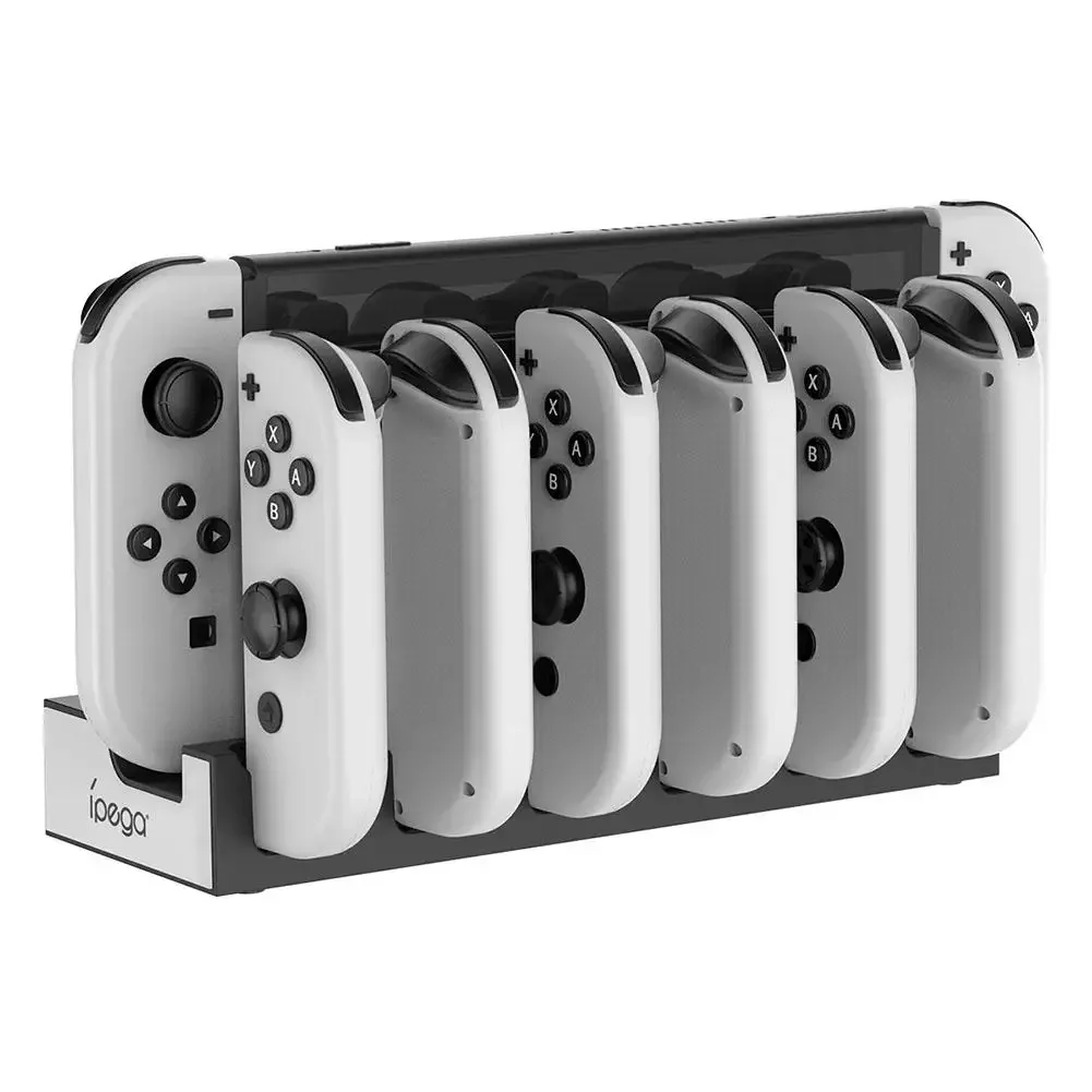 

Intelligent 6-in-1 Controller Charging Base For Switch/Switch OLED Multi Functional Left And Right Controller Charger