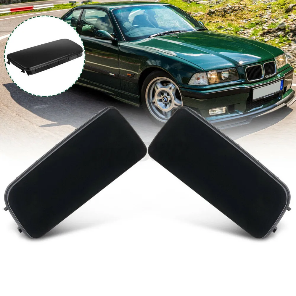 Pair Front Bumper Fog Light Lamp Hole Cover For BMW E36 3 Series 318 323 325 320