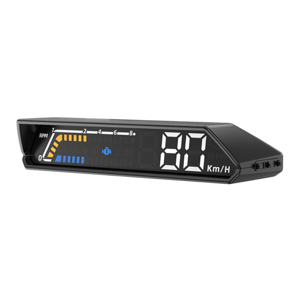 

Digital HUD Dual Display Screen Multifunctional Car Instrument Transmission Oil Temperature Monitoring Smart Head Up Display