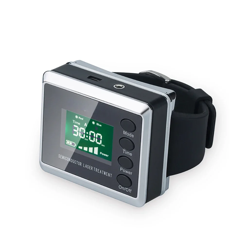 Equipment semiconductor laser 650nm low level soft cold laser  watch (LLLT) for diabetes