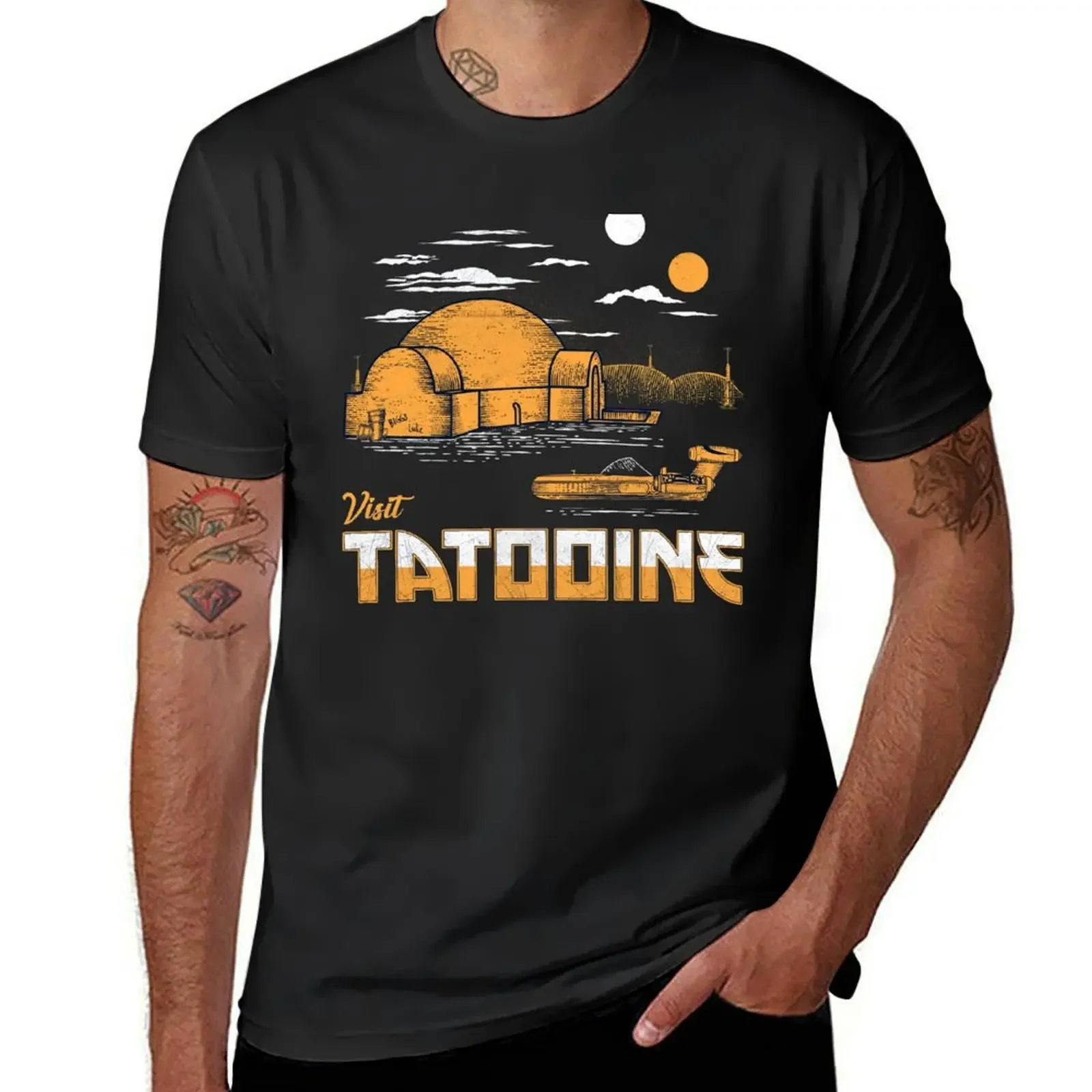 Visit Tatooine T-Shirt customs design your own graphic t shirt vintage oversized t shirt customizeds mens graphic t-shirts pack