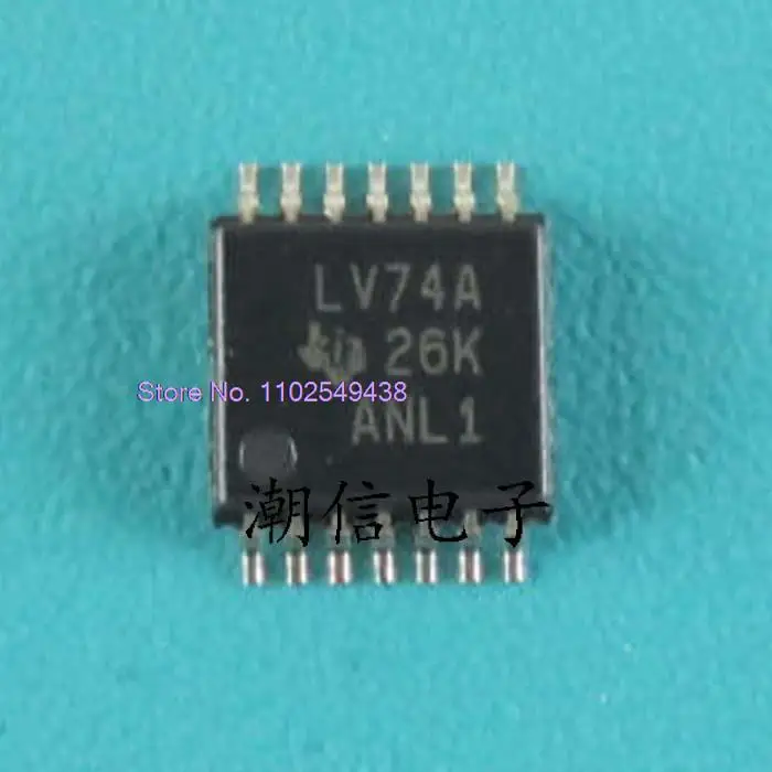 10PCS/LOT  SN74LV74APWR  LV74A  TSSOP-14