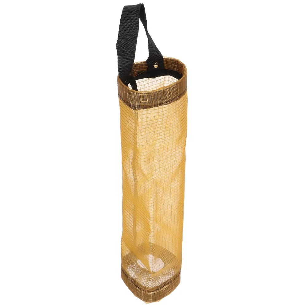 3PCS Hanging Design Garbage Bag Storage Holder Mesh Material Wall Mount Plastic Bag Dispenser Kitchen Bag Holder