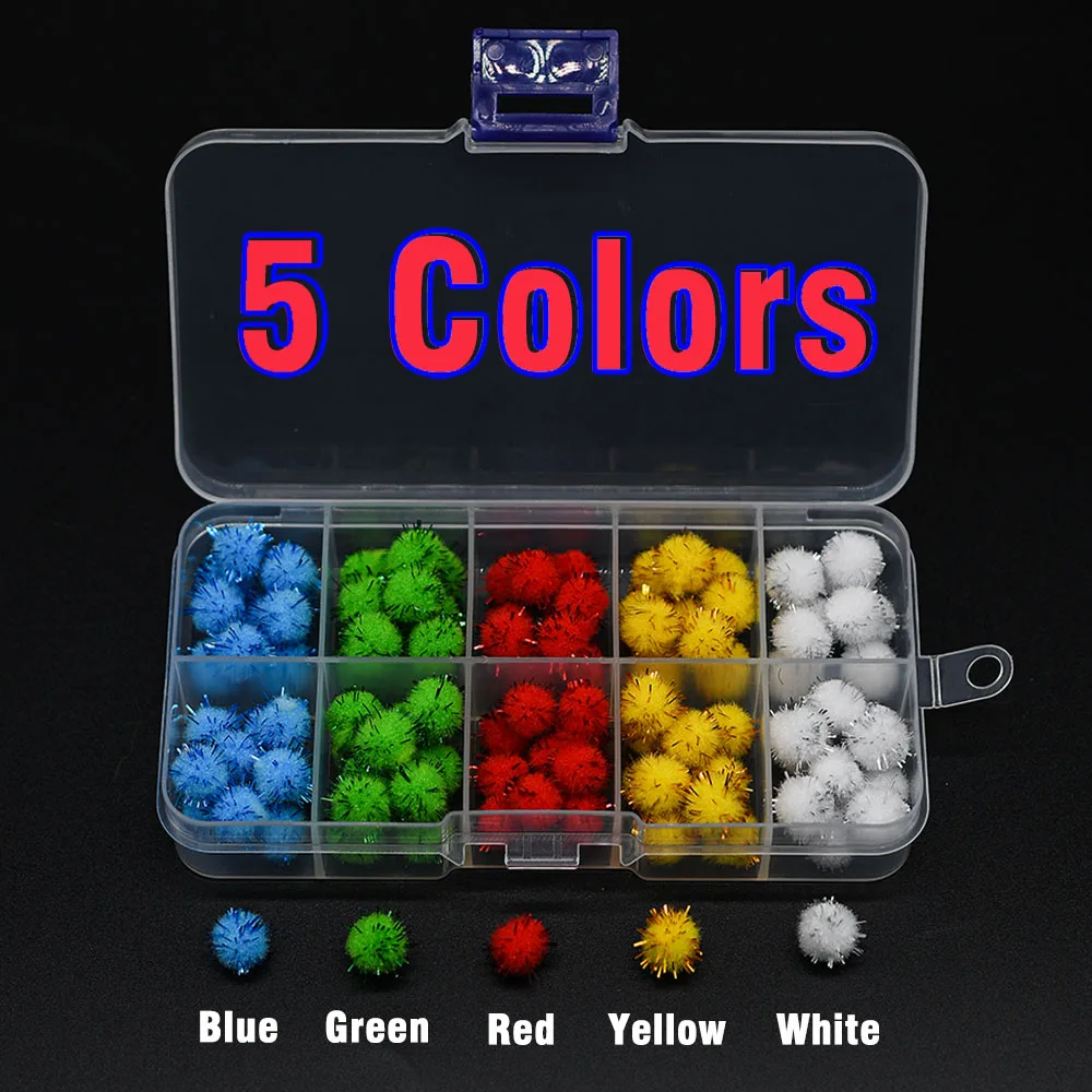 100 قطعة مختلط اللون Glo-Bug البيض 10 مللي متر بيض الأسماك بيضاء الصيد إغراء المواد سمك السلمون المرقط يطير حورية ربط أفخم الكرة يطير ربط لوازم #3