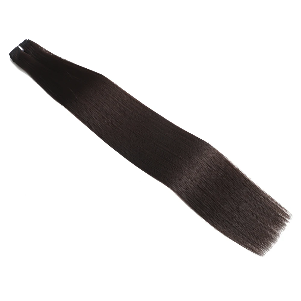 

26-Inch Synthetic Yaki Straight Hair Bundles 100g Full-Weft Salon Hair Extensions Fake Fibers for Weaving And Styling