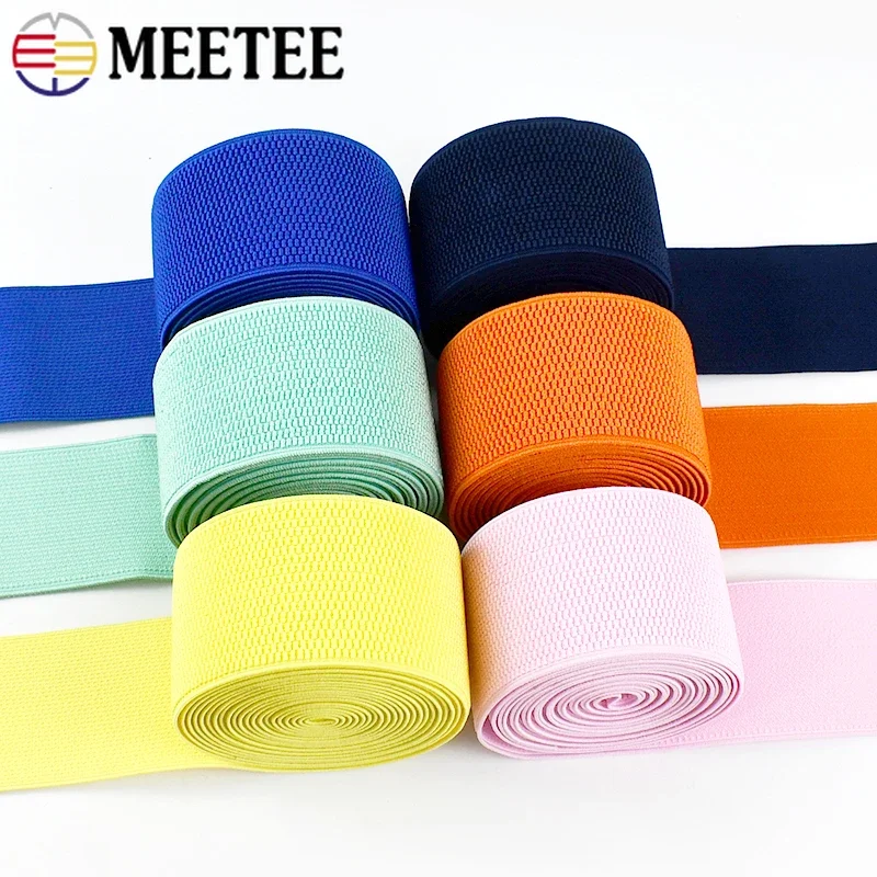 1/2M 60mm Sewing Elastic Band Clothing Braid Rubber Bands Bag Shoes High Elasticity Stretch Tapes DIY Clothes Accessories