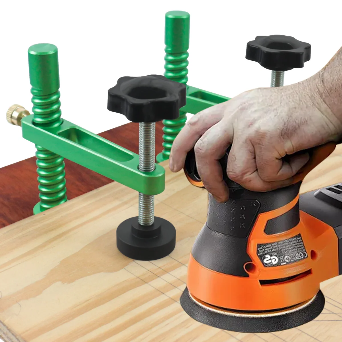 

Adjustable Fast Fixed Clip 19/20MM Hold Fast Hold Down Bench Dog Clamp Woodworking Spiral Desktop Quick Acting Hold Down Clamp