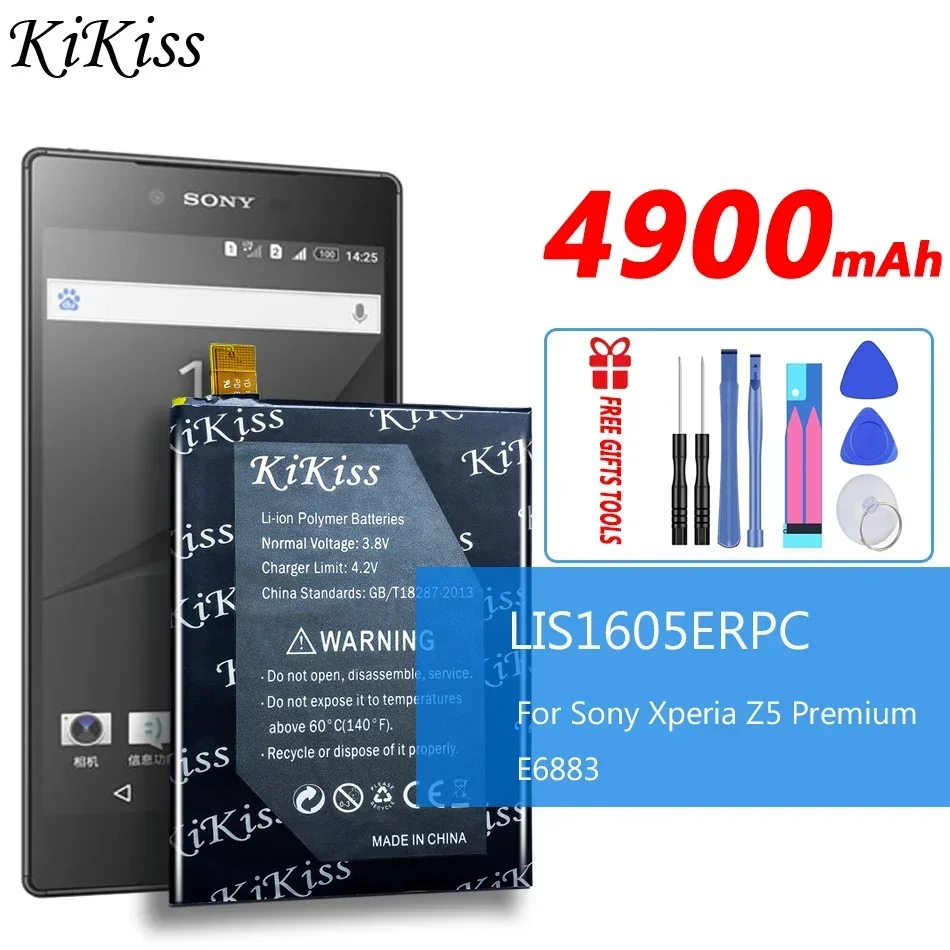 

4900mAh Durable Mobile Phone Battery LIS1605ERPC For Sony Xperia Z5P Z5 Plus Premium Dual E6883 E6853