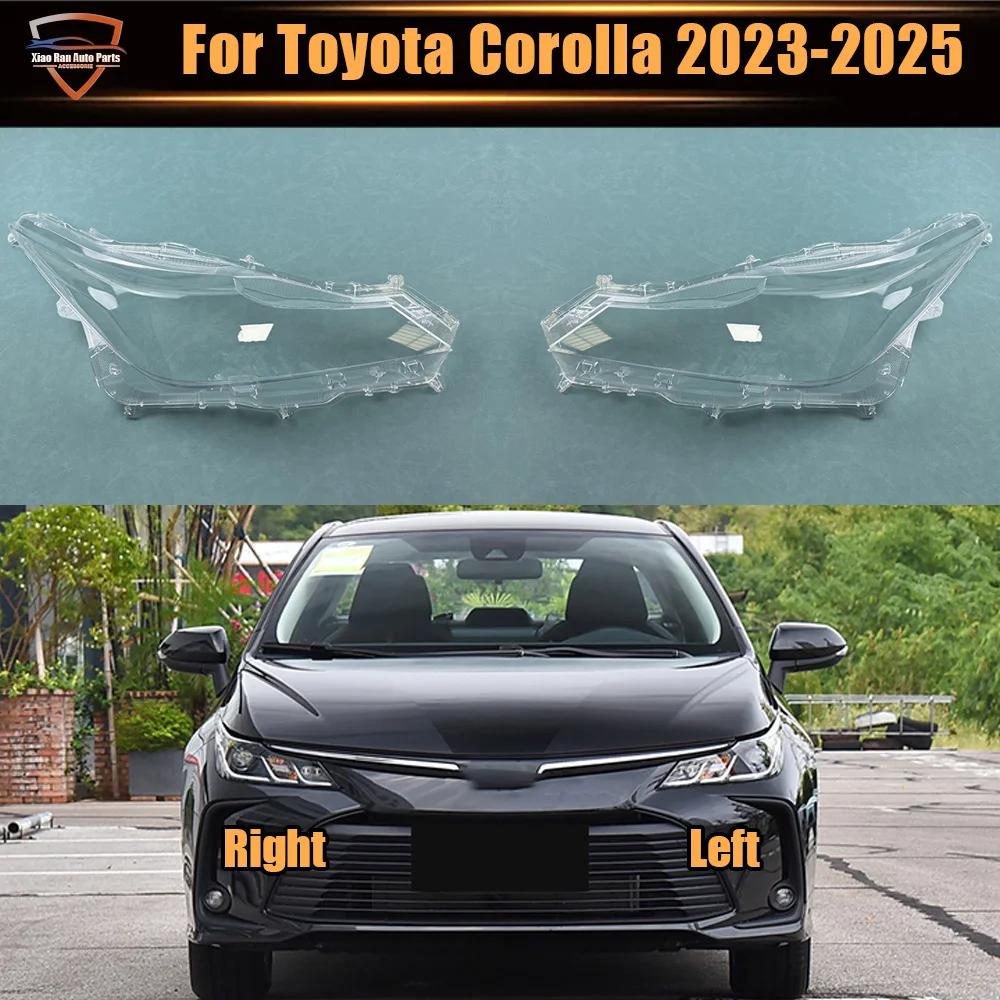 

For Toyota Corolla 2023 2024 2025 Transparent Headlight Cover Lampshade Headlamp Lamp Shell Plexiglass Replace Original Lens