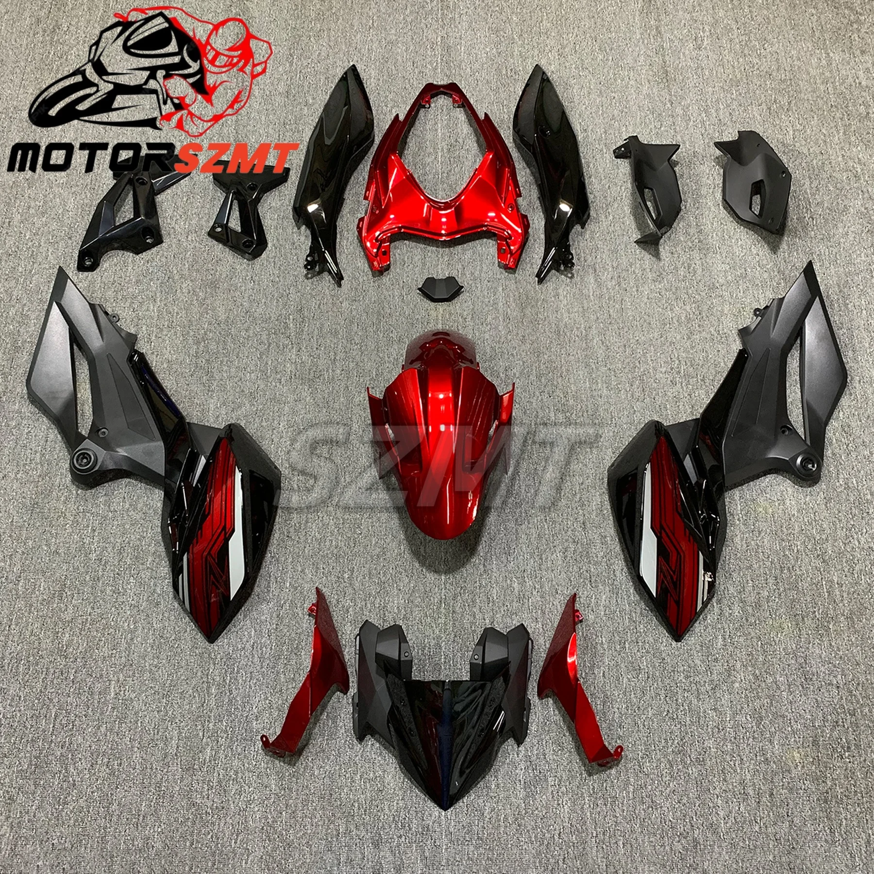 JUN Custom Fairing Kit Fit For Kawasaki Z400 2018-2024 Z400 year 2019 2020 2021 22  Ninja400 Bodywork Fairing Body Kit 2018-2024