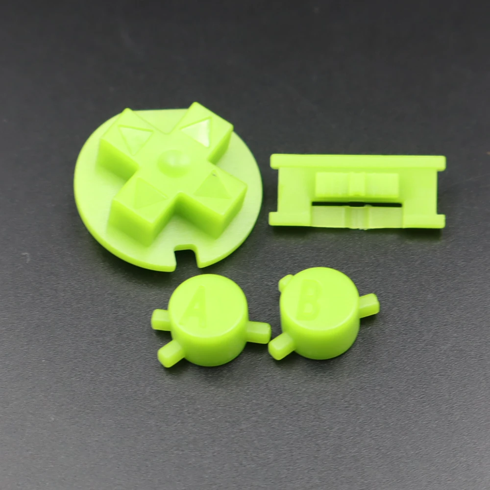 1 Juego adecuado para Game boy, carcasa de botón de color para botones de Color GBC, Kit de botones de repuesto de juego GBC, Color DIY