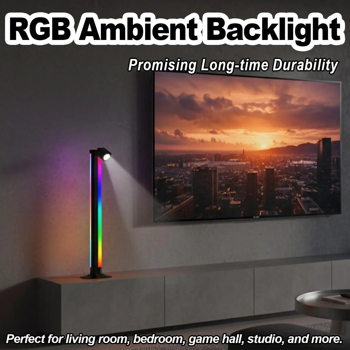 

Smart Light Bar LED RGB Music Rhythm Sync App Control Окружающий свет для спальни Монитор декорации стола Подсветка Игровая лампа телевизора
