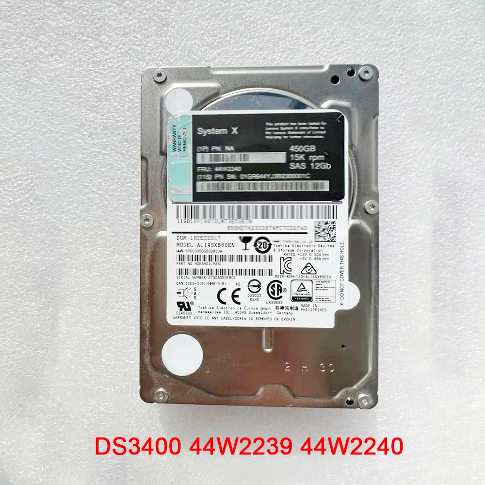 For IBM DS3400 44W2239 44W2240 450G 15k SAS 3.5