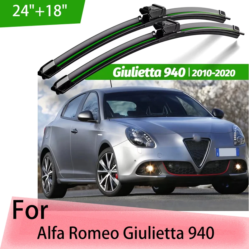 

Wiper Front Wiper Blades For Alfa Romeo Giulietta 940 2010 - 2020 2018 2019 Windshield Windscreen Window 24"18" Accessories