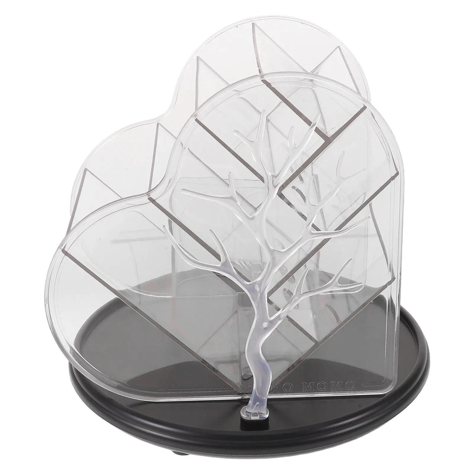 Heart Shaped Rotating Organizer 360 Spinning Makeup Storage Box Tiered Skincare Brush Holder Bathroom Countertop Makeup