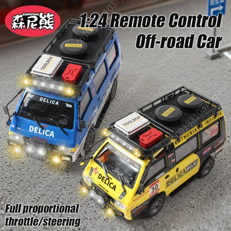 SENNIXIONG 1:24 télécommande tout-terrain VAN RV voiture modèle classique 2WD/4WD vitesse dérive contrôlable phare véhicule jouet cadeau