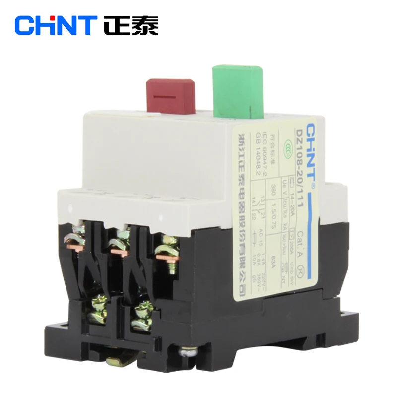 CHINT DZ108-20/211  AC Motor Starter General Motors Protection Starter DZ108 MCCB Overload  Air Switch