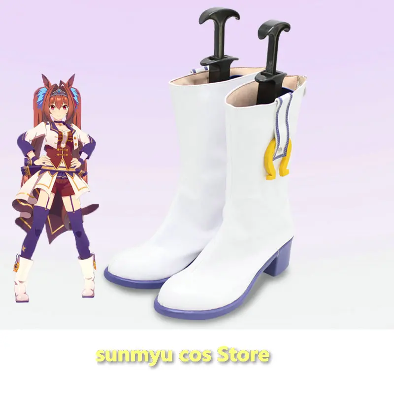 

Uma Musume Pretty Derby Umabako Stage Special Week Cosplay Shoes White boots
