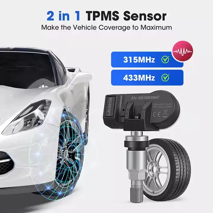 LAUN CH Universal 433mhz 315 mhz 2 in 1 Alat Sensor Tekanan TMPS LTR-03