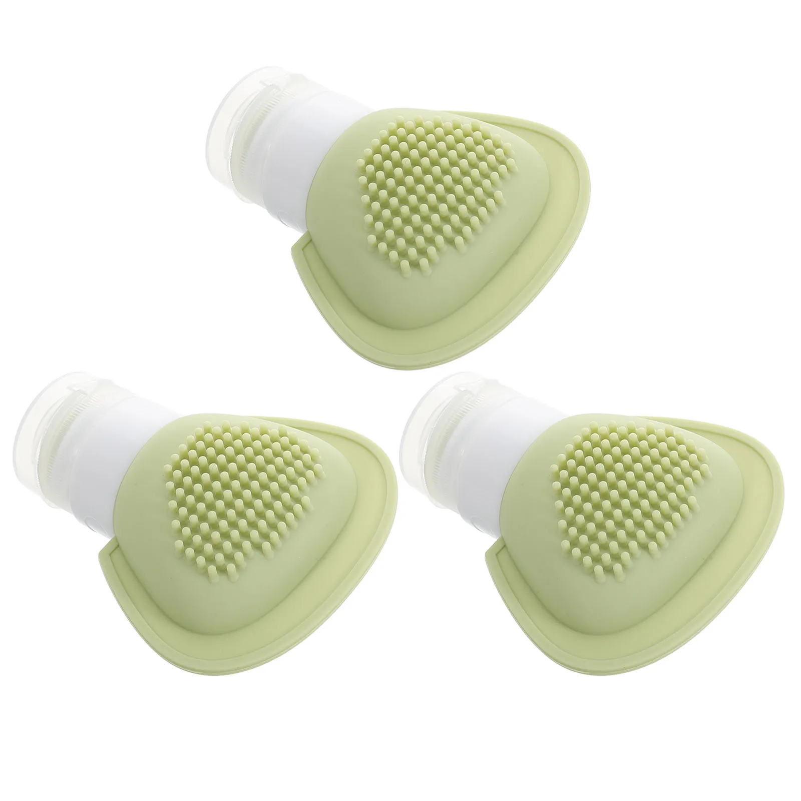 

3 Pcs Portable Shampoo Travel Bottles Silicone Squeeze Lotion Skincare Containers Soap for Traveling Silica Gel