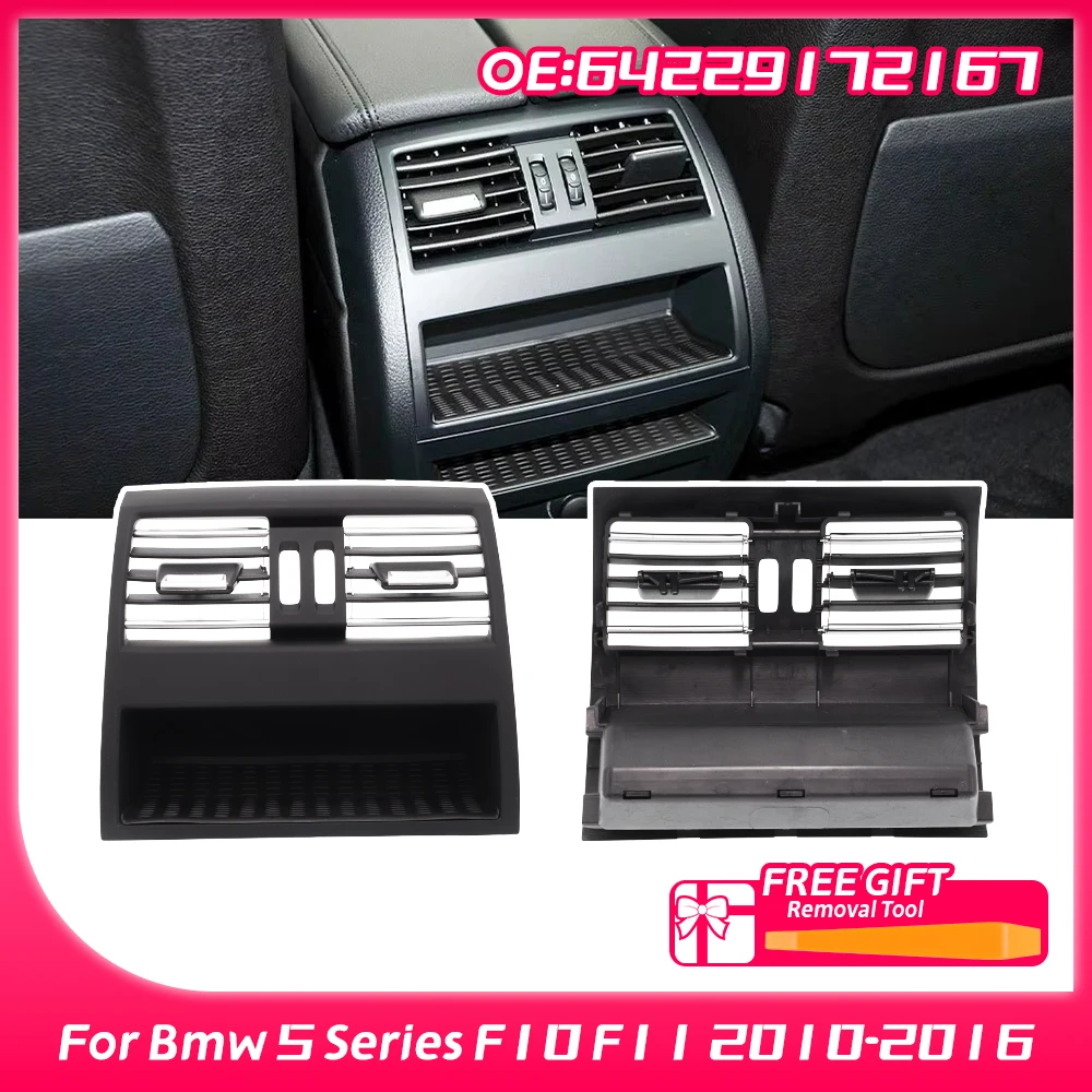 64229172167 For Bmw 5 Series F10 F11 2010 2011 2012 2013 -2016 New Rear Air Conditioning Ventilation Grille Air Outlet Frame Fit