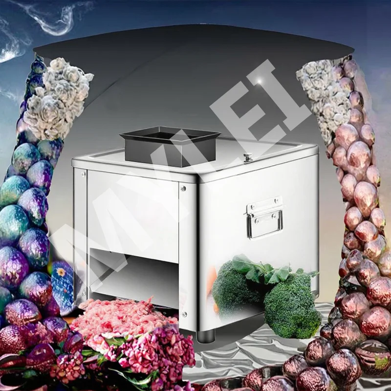 Electric Commercial Table Fresh Meat Pie Cube Slicer Cutter Machine for Business Home