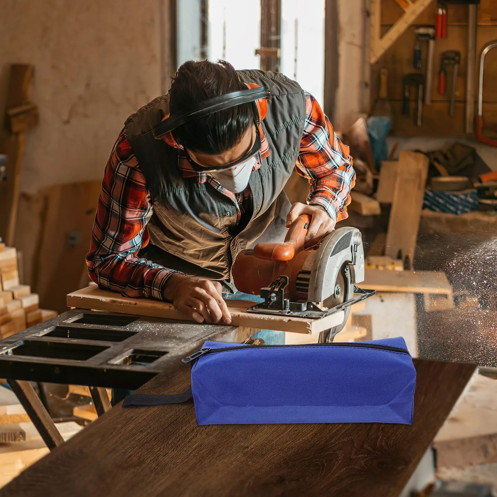 

Набор из 6 водонепроницаемых сумок для инструментов: стильные органайзеры из ткани Оксфорд на молнии для гаечных ключей, плоскогубцев и отверток