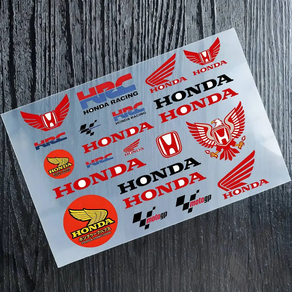 

For Honda Reflective Motorcycle Stickers Waterproof Vinyl Decals For Motorbike Helmet Fuel Tank Bike