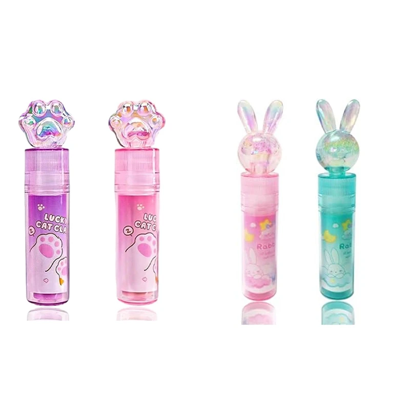 Gummen, Schattige Gummen Gummen Voor Kinderen Roze Gummen Kawaii Gummen Lippenstift Gum Intrekbare Gum