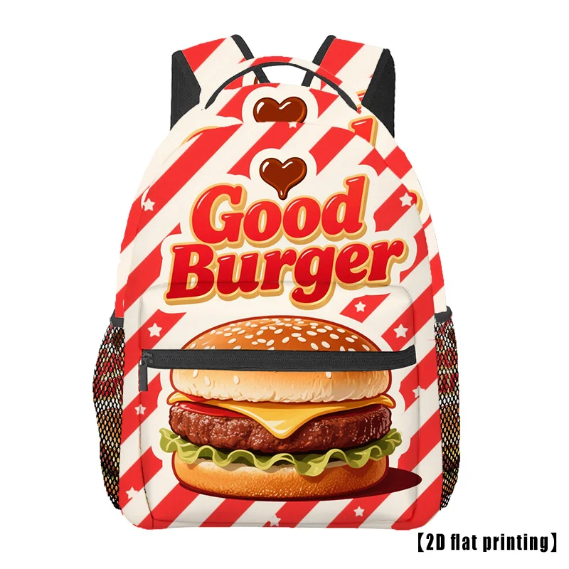 Hamburger Casual Travel Backpack Large Backpack Business Bag Fits Unisex Suitable for Travel Business Trips And Office Use