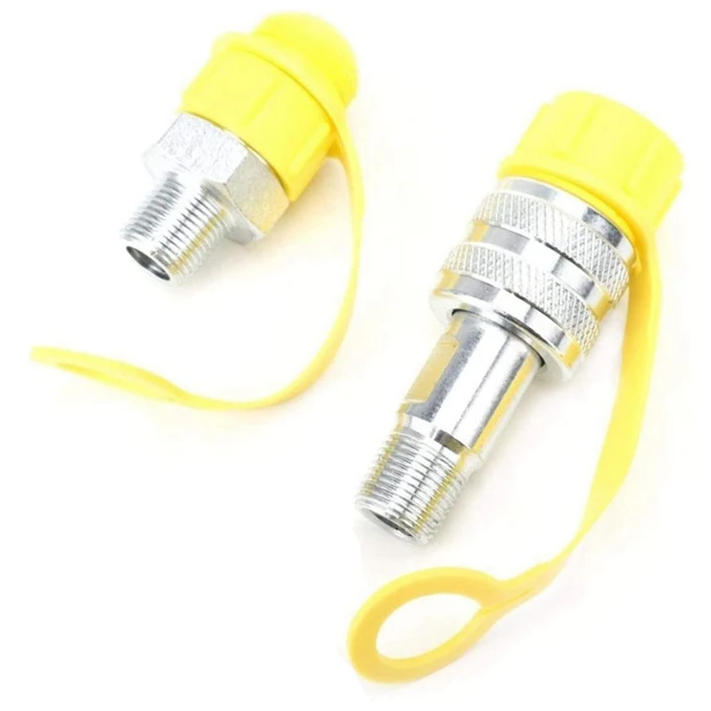 1 Set Of Hydraulic Fittings Quick Connector Zg3/8 High Pressure Tubing Male Connector Female Connector