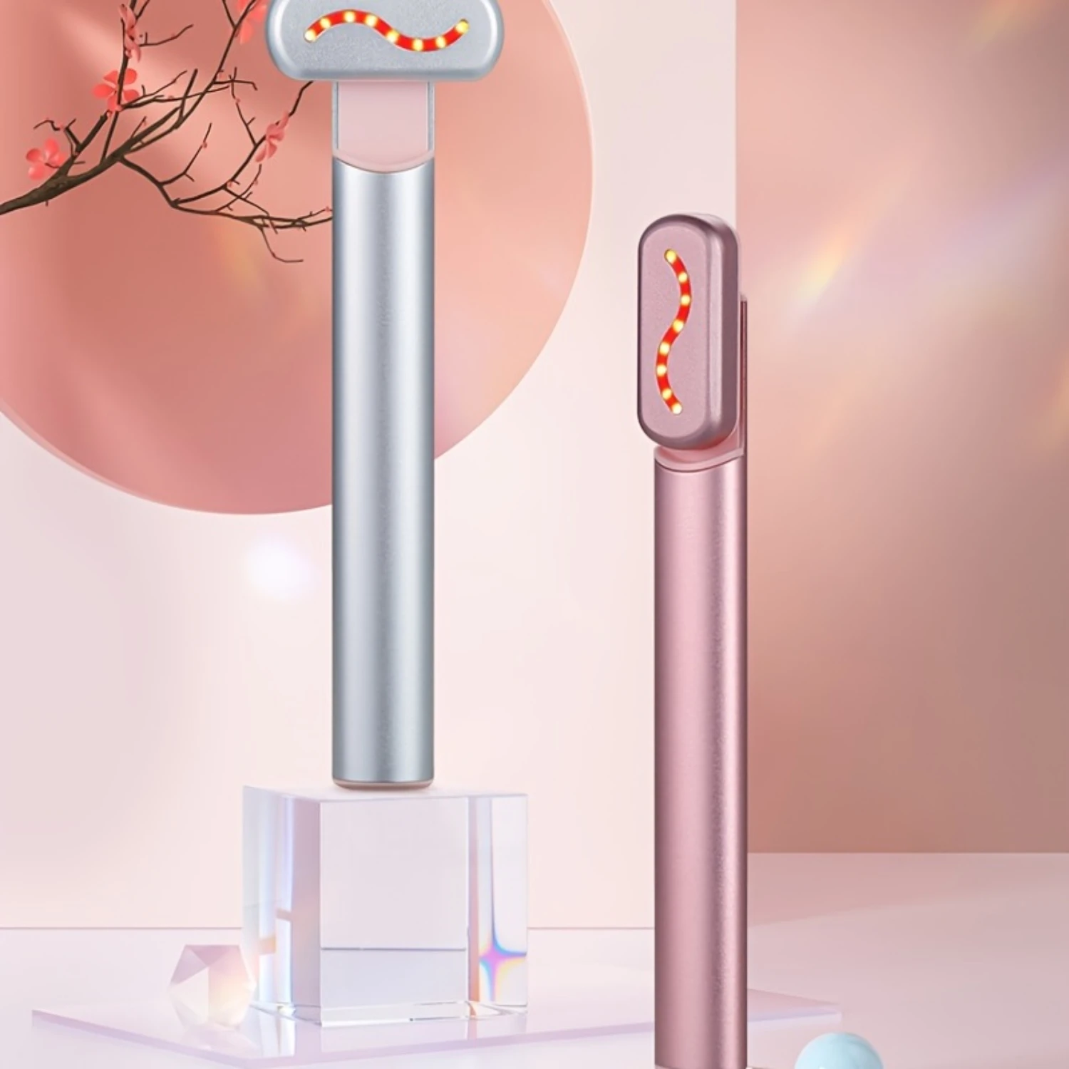 Facial Massager with Red Light Therapy, Anti-Aging Micro-Current Device for Face and Neck, Skin Tightening Machine