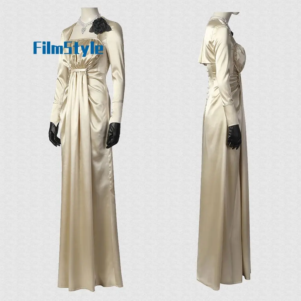 Alcina Dimitrescu Cosplay Costume Uniform Halloween Party for Women Men Carnival Props