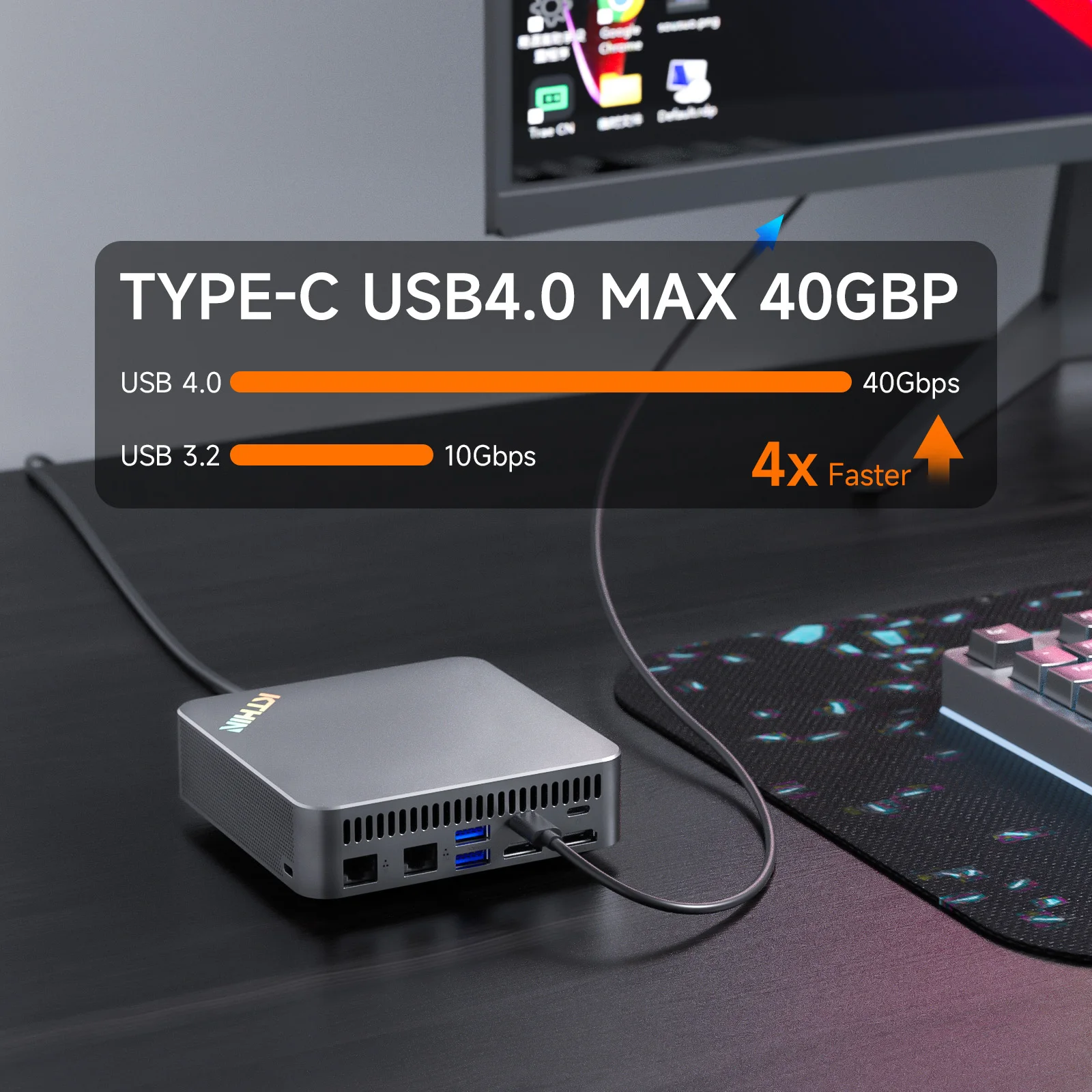 KTHIN MID3 미니 PC i7-1360P 5.0GHz WIFI6 BT5.2 미니 컴퓨터 DDR5 16GB RAM 512GB ROM 2.5G LAN USB4.0 미니 데스크탑 컴퓨터