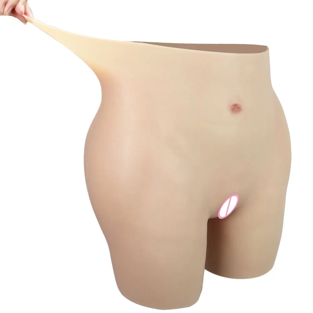 Silicone Realistic Vagina Pants Crossdresser Pussy Panties  Shemale Transgender Artificial Sex Fake Underwear Hip Enhancer