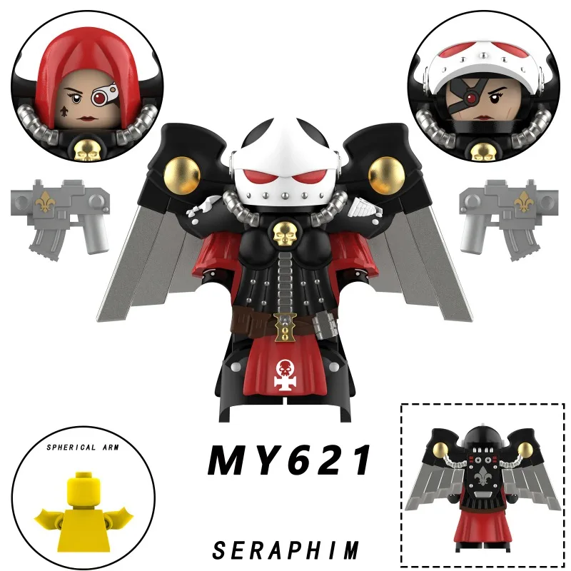 New movie cartoon character building blocks cartoon action doll model war angel extraordinary warrior mini doll model toy gift