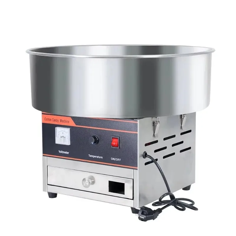 1000w Electric Cotton Candy Machine DIY Color Marshmallow Making Machine  with Extra Storage Box and Bamboo Stick Bucket,
