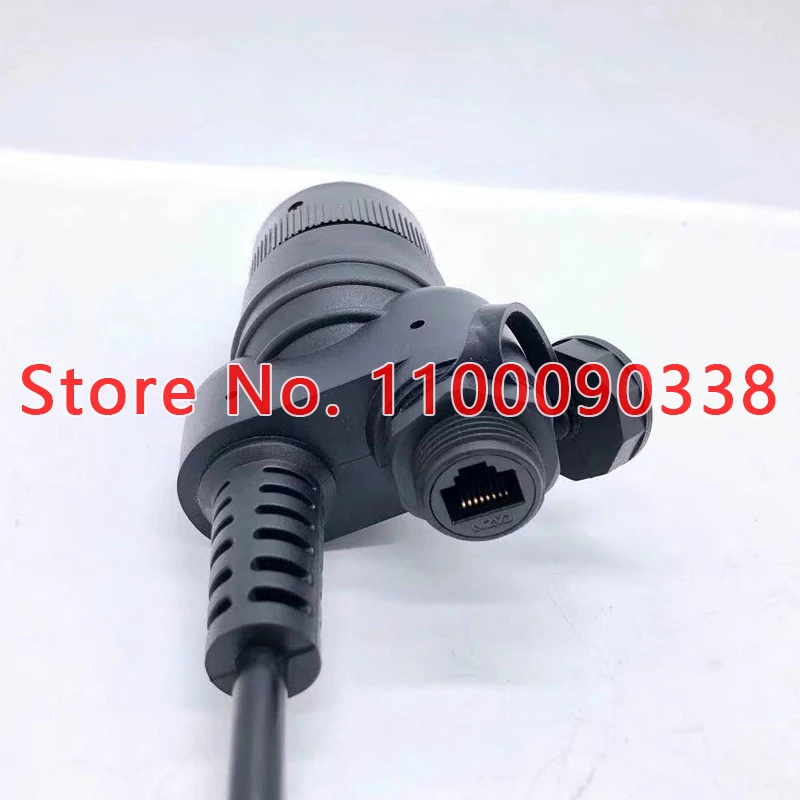 Caterpillar excavator accessory 14pin +9pin Ethernet connection cable for CAT ET4 diagnostic tool 457-6114 4576114