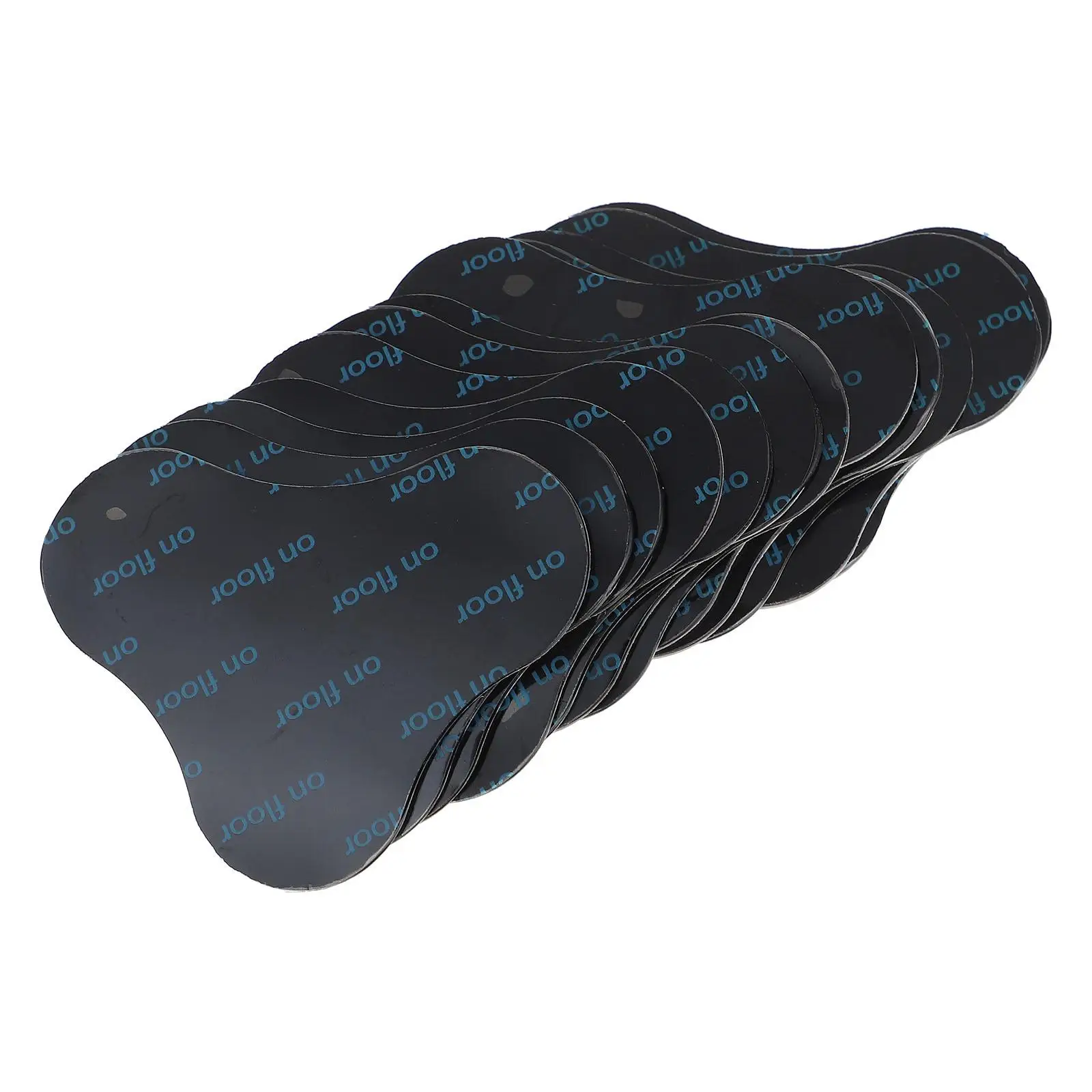 

12 Pcs Round Non Slip Stickers Removable Carpet Fixing Pads Black Waterproof Anti Curl Floor Mats Adhesive