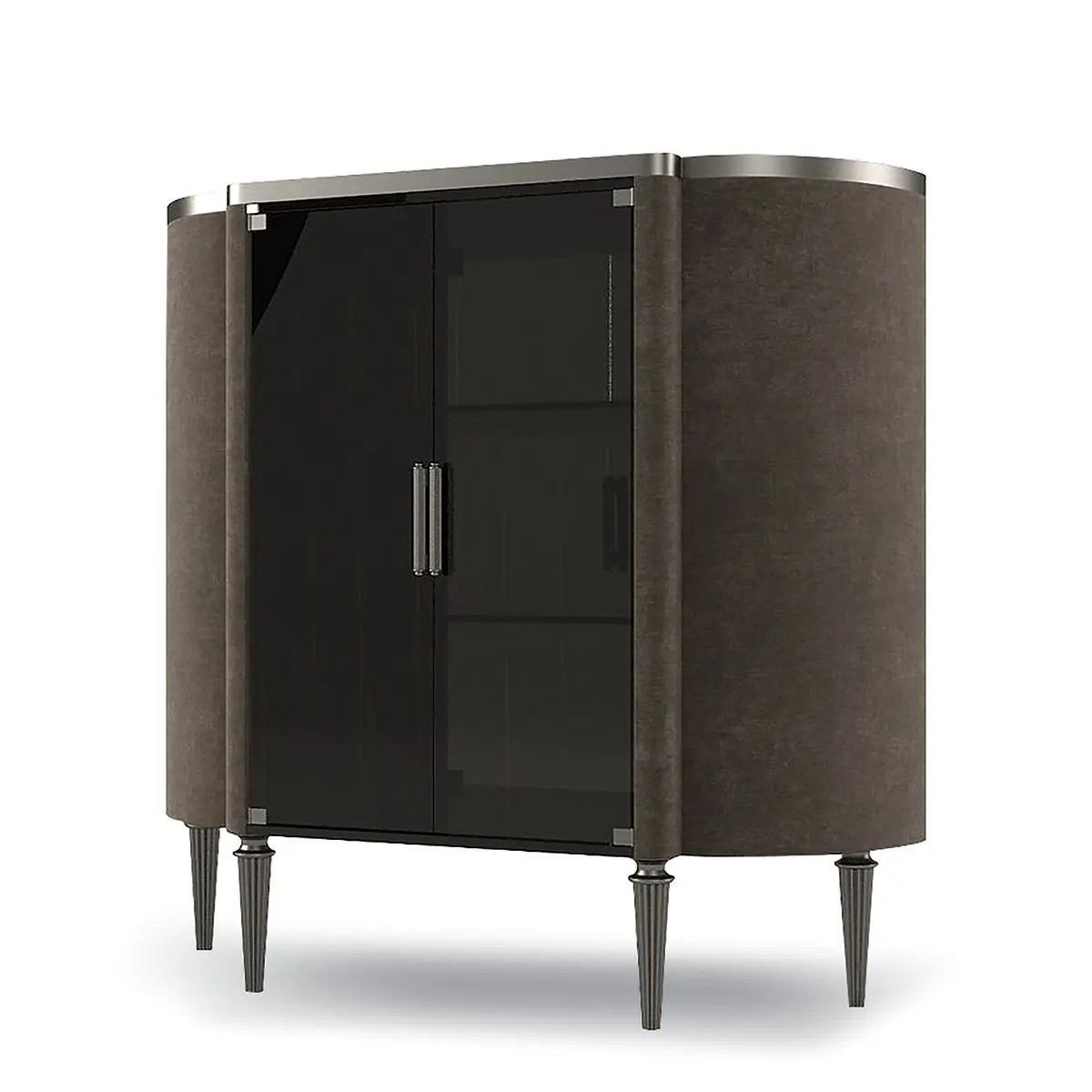 -For Suppliers Customized Portable Modern Mini Wine Bar Wooden Grey Cabinet Counter Luxury Furniture for Home&