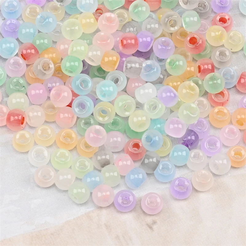 200pcs 4mm Japanese Cat Eyes Uniform Imitation Jade Glass Beads 6/0 Loose Seed Beads for Jewelry Making DIY Sewing Accessories