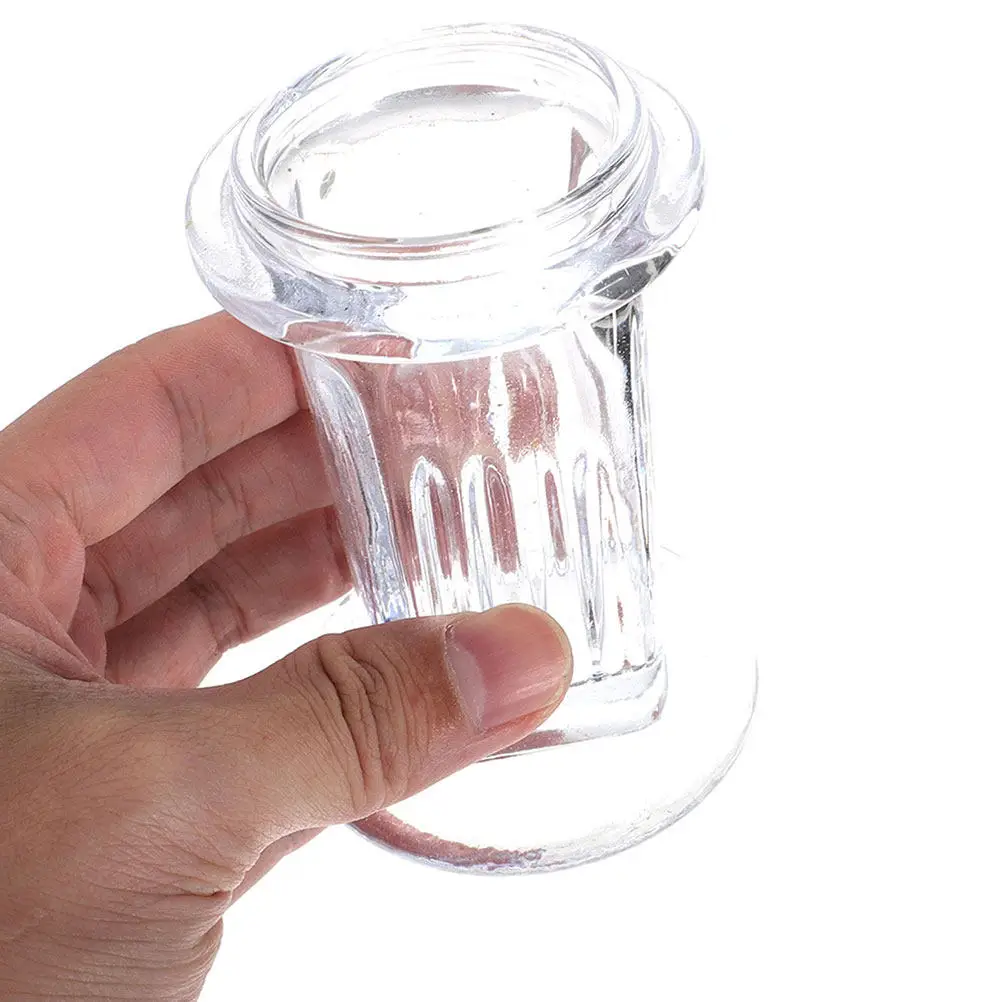 2 Pcs Clear Glass Cups Laboratory Jar Glassware Staining Container Slide Dispenser