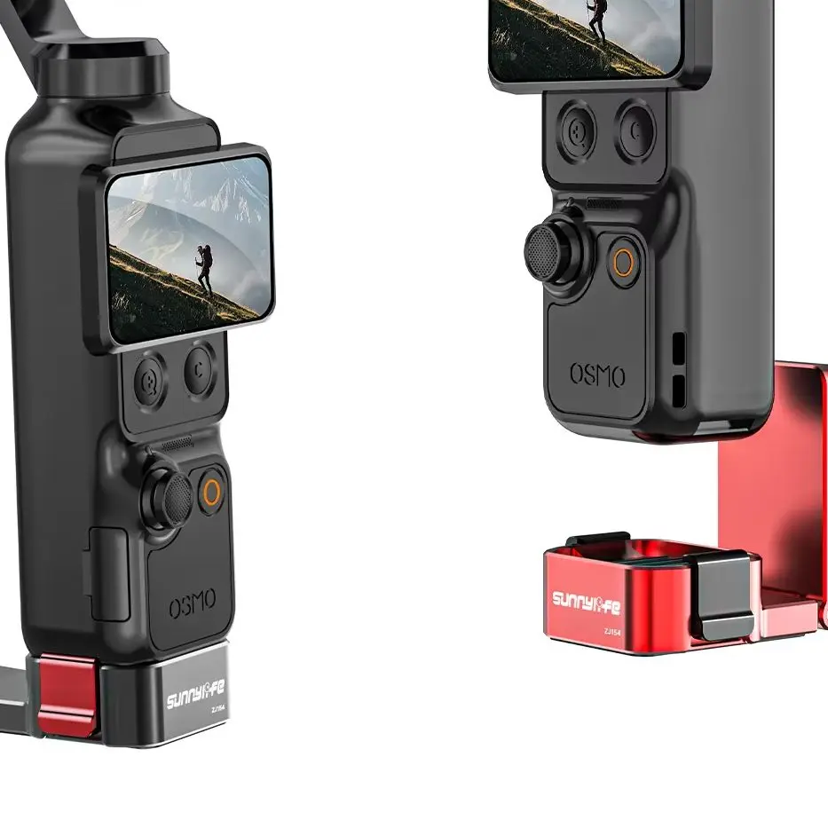 

For DJI Osmo Pocket 4/3 – Magnetic Quick Release Mount Base, Metal Construction, 1/4" Screw Hole, for Tripod & Handle, Photograp