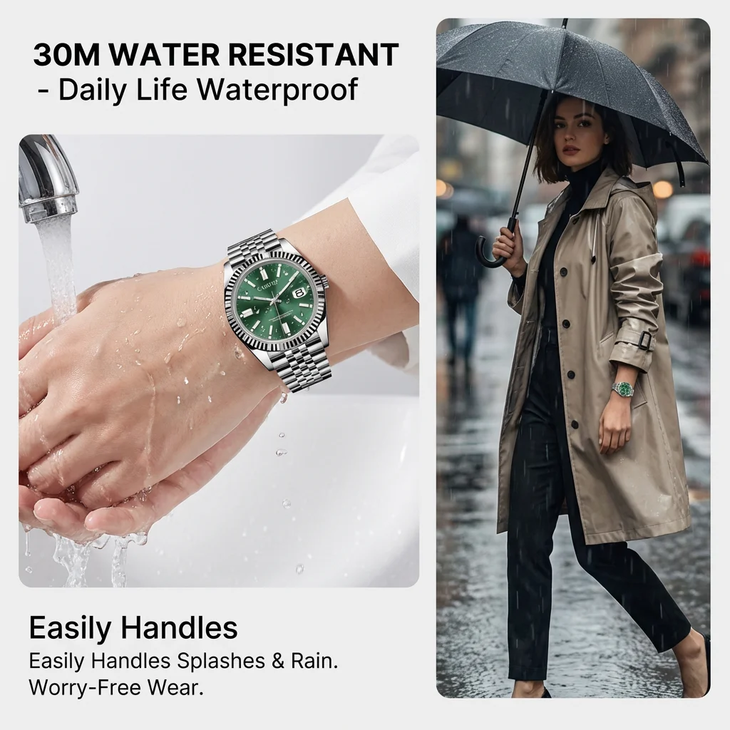 New Women Mechanical Watch High end Luxury Elegant Calendar Small dial Steel Band Leisure Women\'s Mechanical wrist watches