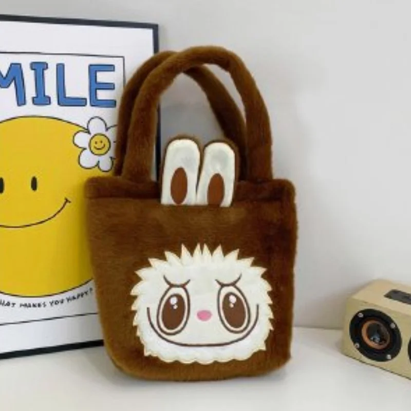 Nueva gran oferta, bolso cruzado Labubu de dibujos animados de Anime, bolso de hombro, bolso de felpa Kawaii, bolso de moda para actividades al aire libre, bolso de mujer, regalo para niña