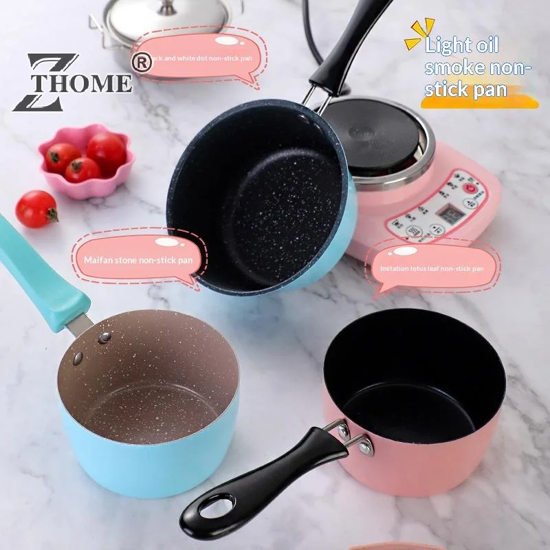 1Pcs Portable Omelette Pan Mini Nonstick Cast Iron Skillet With Handle For Induction And Gas Cooktops Children's Breakfast Pot
