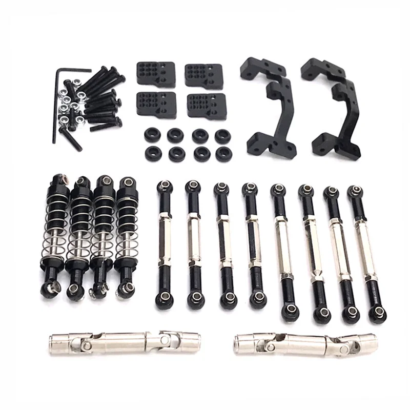 

Metal Upgrade Parts Kit Drive Shaft Link Rod for WPL C14 C24 Fayee FY003 1/16 RC Car Upgrades Parts Accessories,Black